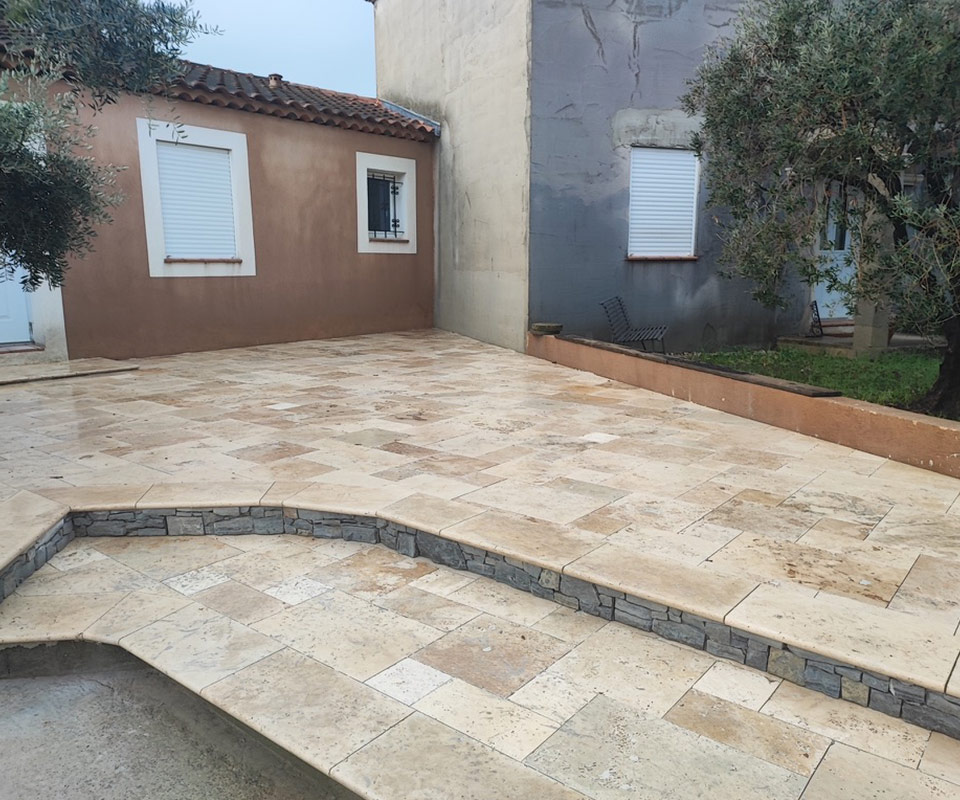 Dalles et terrasses construction extérieure à Salon de Provence